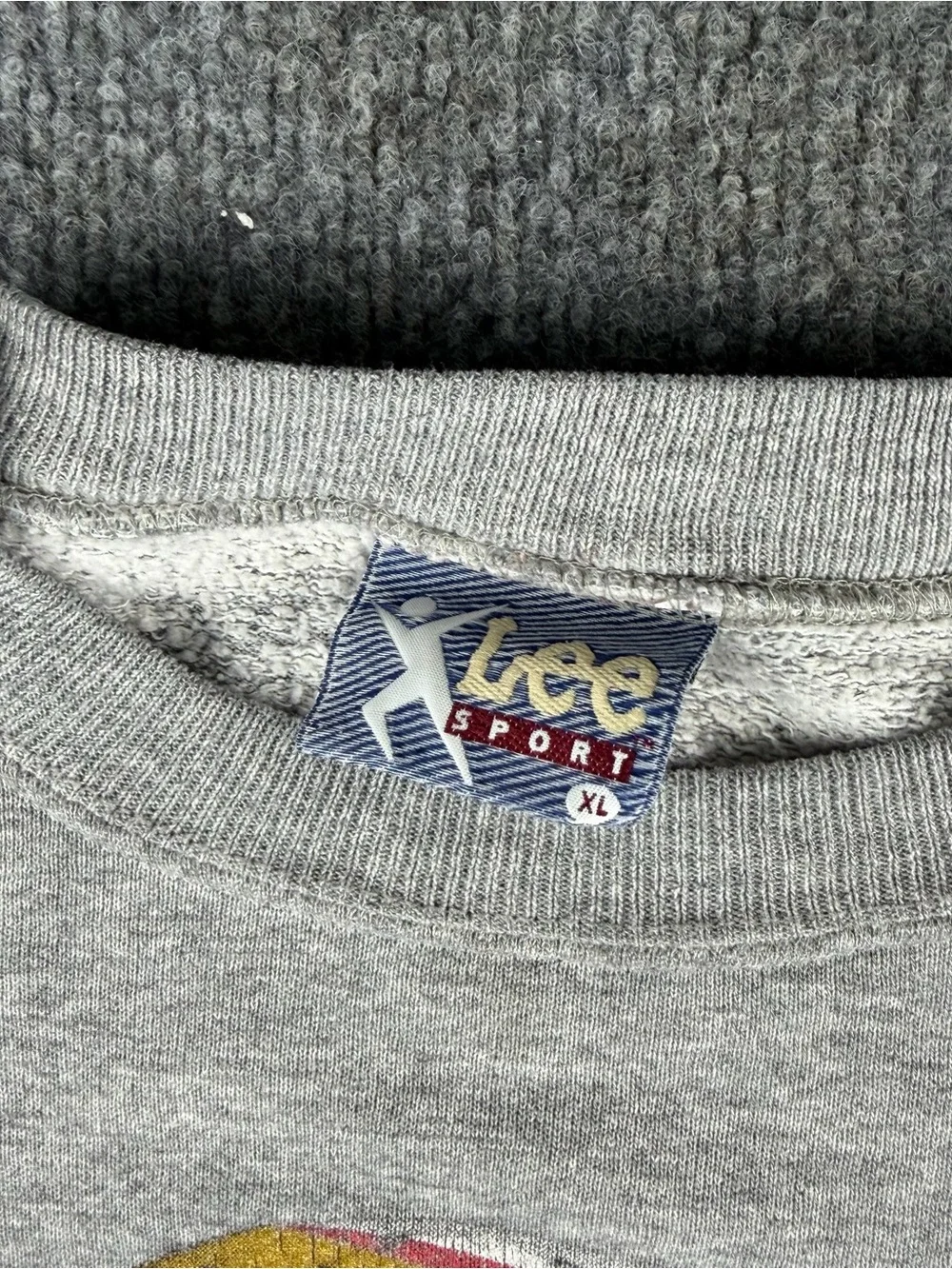 Vintage San Francisco 49ers Crewneck Sweater Mens Medium Grey Lee Sport NFL 90s